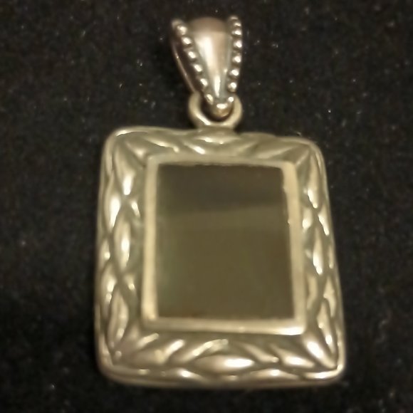 925 Sterling Silver Onyx Pendant - Picture 1 of 6